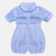 White Hand-Smocked Embroidered Baby Boy Suit
